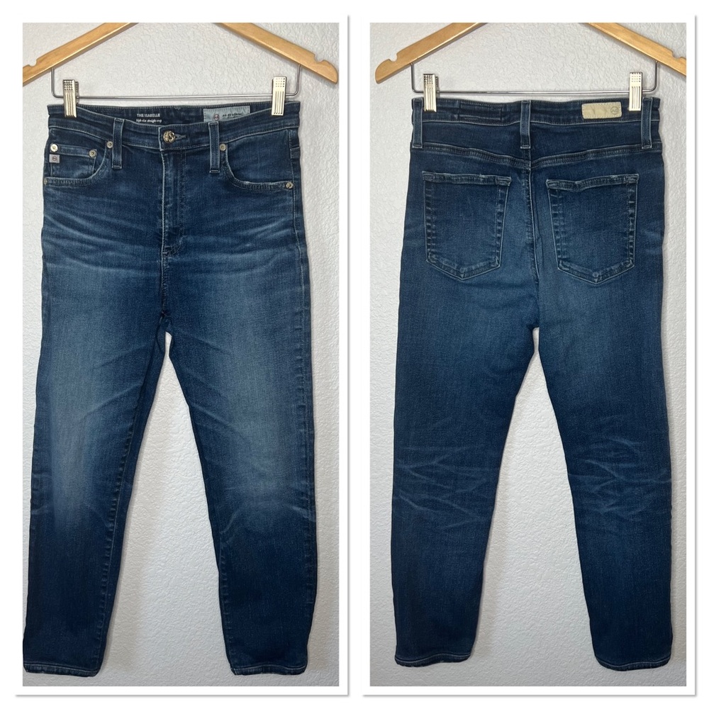 AG Adriano Goldschmied The Isabelle High Rise Straight Crop Sz 27R